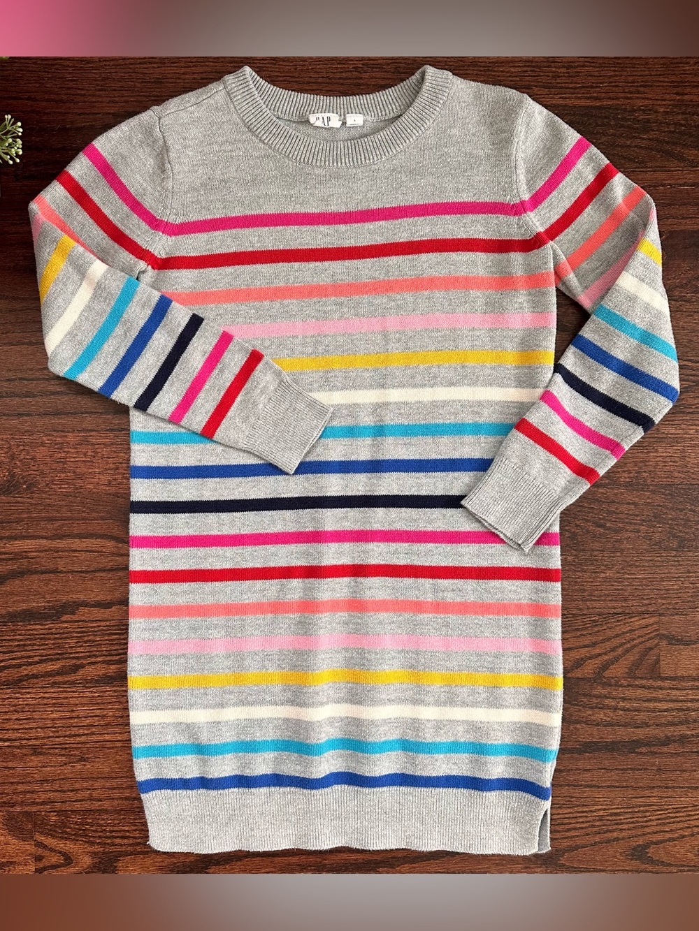 Gap Kids striped sweater dress, size L/10-12